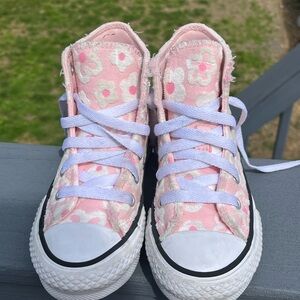 Converse Pink Floral High-Tops